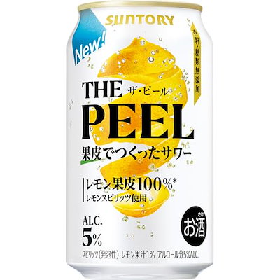他サイト： THE PEEL (ザ・ピール) レモン 350ml 24本【果皮で作ったレモンピールサワー】［サントリー チューハイ］の商品画像