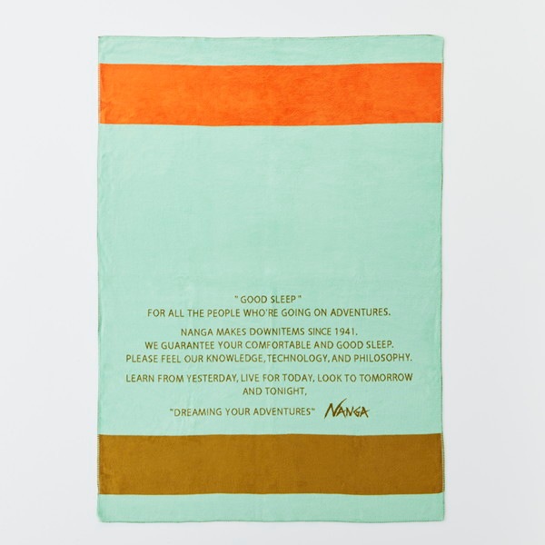 グッドスリープ ボーダー コットンブランケット シングル ミント GOOD SLEEP BORDER COTTON BLANKET S MINT NZ2254-4C424 N1LLMIs4