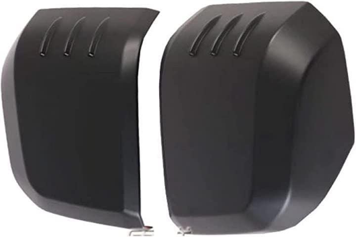 トヨタ ハイエース/HIACE 200系 6型 専用設計 サイドミラー ドアミラー カバー エアロフィン付き 左右セット (マッドブラック)