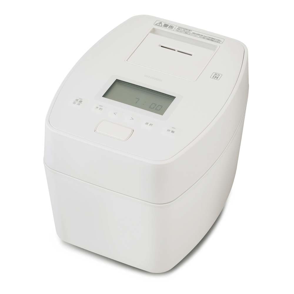 【自動調理モード搭載】 アイリスオーヤマ 炊飯器 5.5合 圧力IH式 自動調理モード搭載 50銘柄炊き分け機能 極厚火釜 RC-PGA50-W ホワイト