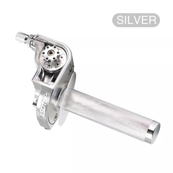 Zsdtrp-cncアルミモーターサイクルスロットルグリップ 22mm カワサキ ヤマハ ダートバイク ピットバイク ユニバーサル