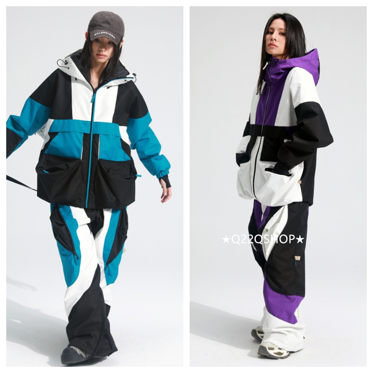 スノボウェア 2024 2025 上下セット メンズ レディース アウター ジャケット パンツズボン セットアップ ウィンタースポーツ スノーボードウェア スキーウェア スノーウェア 防水防寒 韓国風