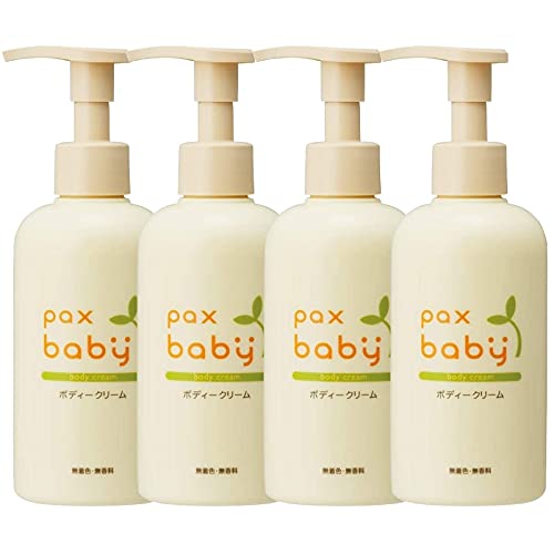 太陽油脂 パックスベビー ボディクリーム ポンプタイプ 180g 4本