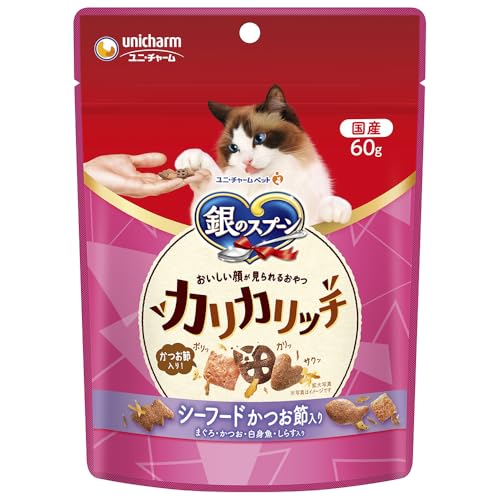 銀のスプーン おいしい顔が見られるおやつカリカリシーフード かつお節入り 60g×30個