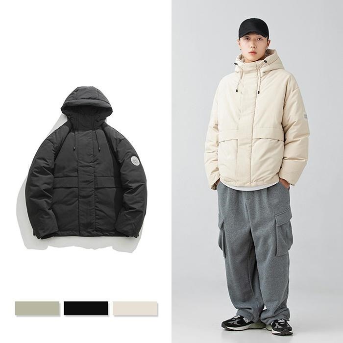 ダウンジャケット メンズ レディース　アウター 長袖 無地 コート アウター 中綿 ハイネック マウンテン 防風 防寒 保温