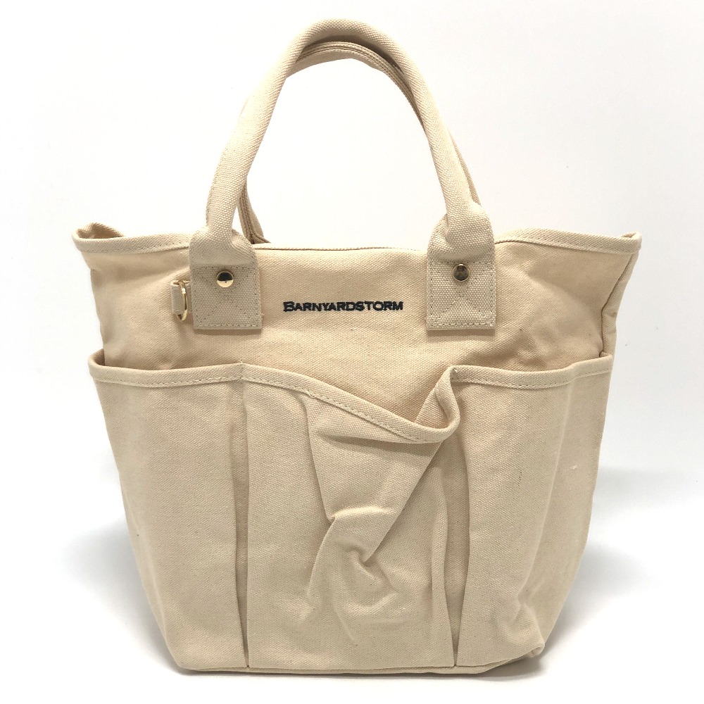 BARNYARDSTORM バンヤードストーム ハンドバッグ BARNYARDSTORM エコ ハンドバック トートバック バック 鞄 コットン ベージュ