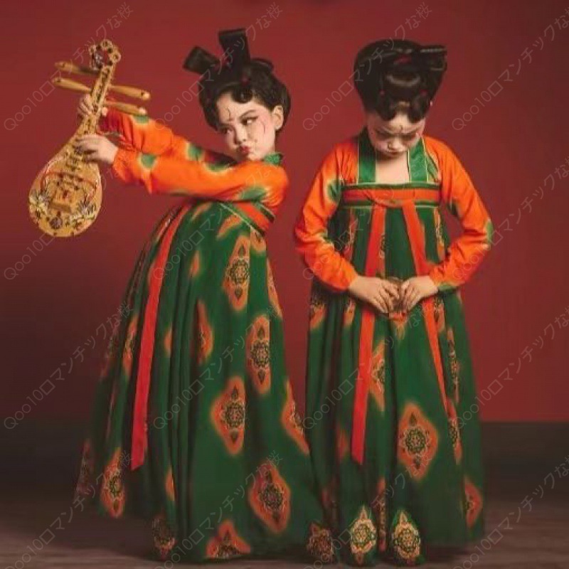 【2024新品追加】【最安値挑戦】唐製唐製埴輪女子児童のスカート漢服仙スカート-92