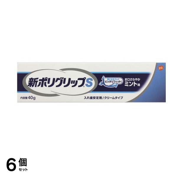 新ポリグリップS ミント味 40g 6個セット