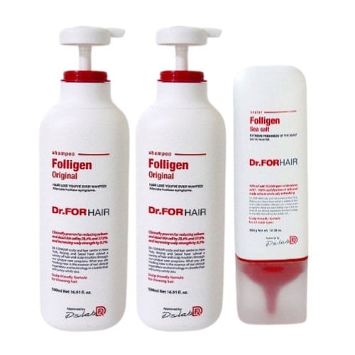 フォリゲンシャンプー 500mL x 2EA +シーソルトスケーラー300g