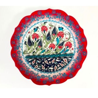 手作り陶磁器皿　30cm