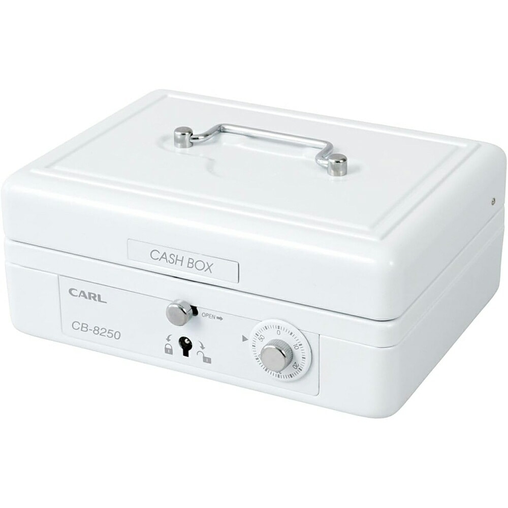 （まとめ買い）そとレジ キャッシュボックス 持ち歩くレジ ホワイト CB-8250-W [x3]