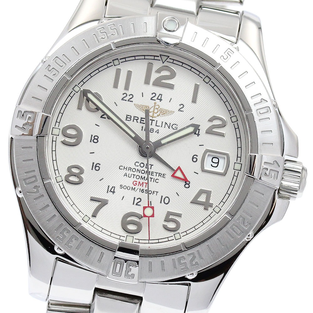 ブライトリング BREITLING A32350 コルト GMT 自動巻き メンズ 美品 _888446【中古】 140,450円