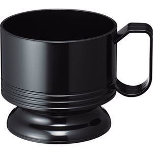 （まとめ） TANOSEE インサートカップホルダー 黒 1パック（5個） [x10セット]