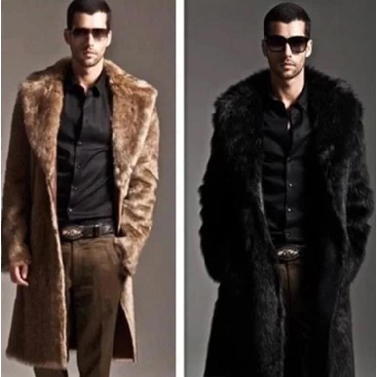 格好良い カジュアル 毛皮コート 上品 2色 人気 フェイクファー 防寒 ファーコート 保温 メンズ ロング丈 秋冬 冬物 アウター 暖かい コート ジャケット 長袖