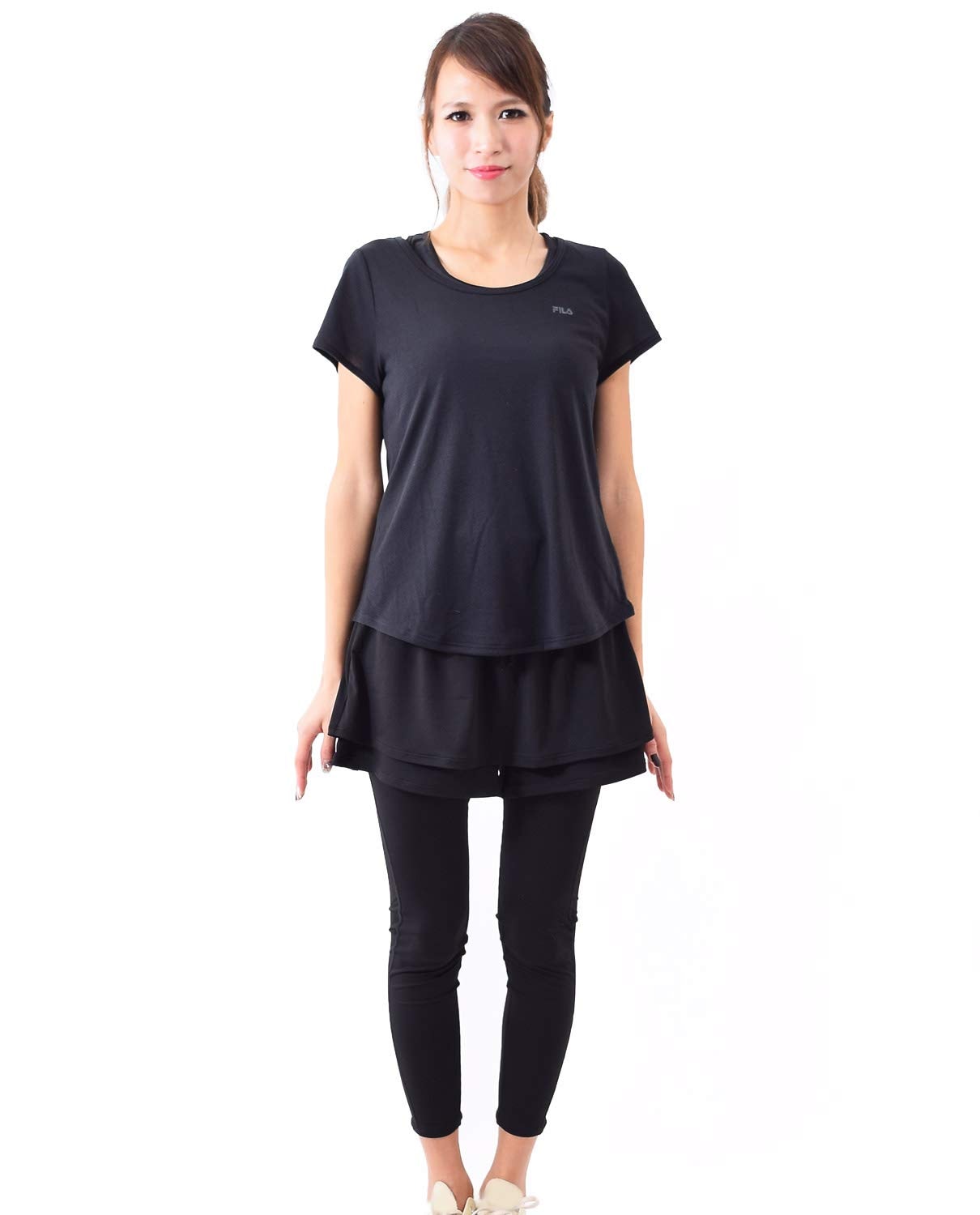 [フィラ] スポーツウェア レディース 上下 4点セット 水陸両用 体型カバー 310098