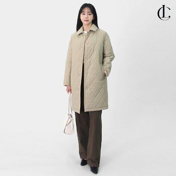 女性の冬の快適な3オンスキルティングパッド入りキルティングパディングコートLCM031