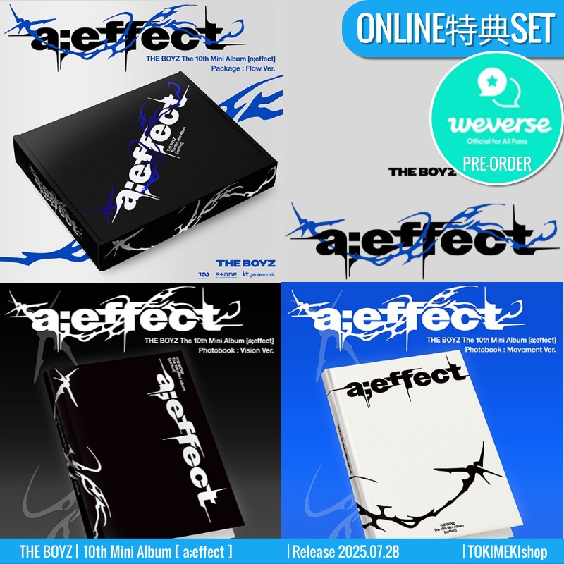 ONLINE特典+ [3種SET] Photobook Ver. 2種 + Flow Ver. 1種 THE BOYZ アルバム 10th Mini [ aeffect ] /チャート反映