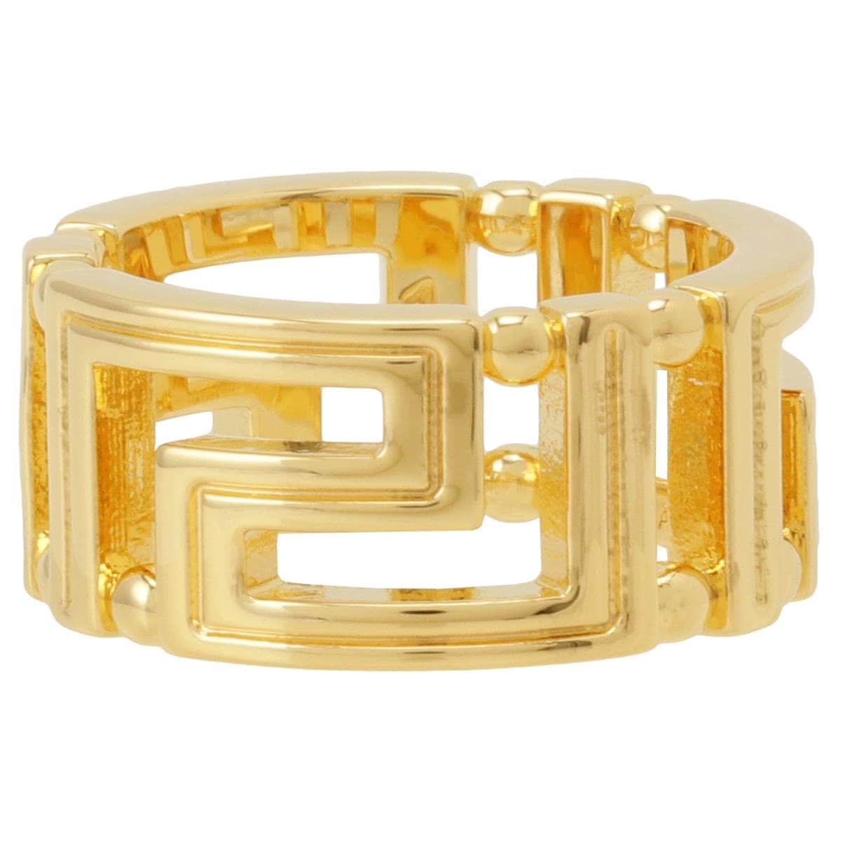 ヴェルサーチェ リング 指輪 VERSACE レディース メンズ ユニセックス DG57594-DJMT-D00H 11号 グレカモチーフ 日本サイズ10号 ゴールド アクセサリー