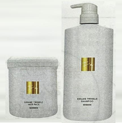 【送料無料】 ハホニコ HAHONIKO ／　キラメトゥインクル シャンプー 1000ml ＆ ヘアパック 500g セット／ サロン専売品 美容室専売品
