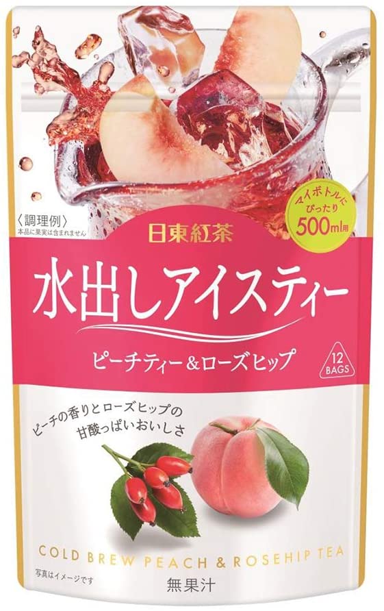 有名人芸能人】 日東紅茶 水出しアイスティー 500ml12袋入6袋 TB ピーチティーローズヒップ その他 -  flaviogimenis.com.br