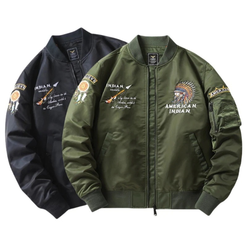 【送料無料】MA-1 フライトジャケット メンズ レディース ミリタリー メンズジャケット MA-1ジャケット フライトジャケット 刺繡 フライト ジャケットスタジャン ブルゾン 長袖 ミリタリージャ 5,621円