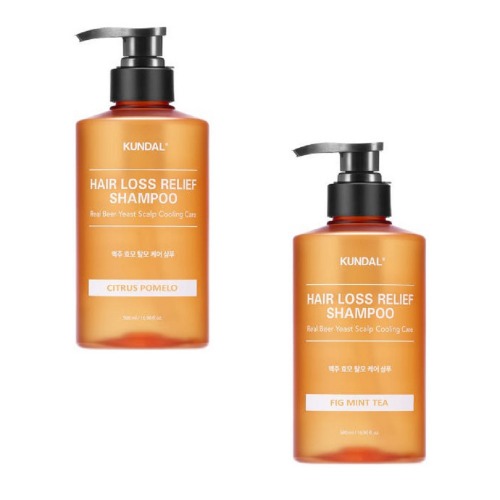 クンダルビール酵母脱毛シャンプーシトラスポメロ500ml +ピグミントティー500ml香りのあるしっとりした毛髪栄養供給