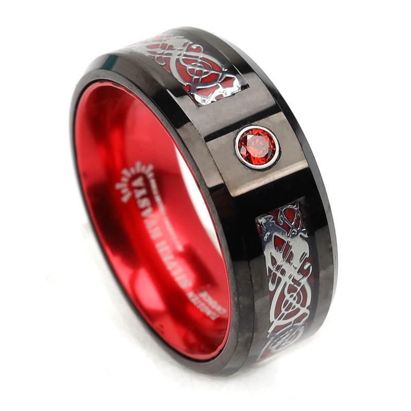 タングステン ドラゴンラインリング [r354]