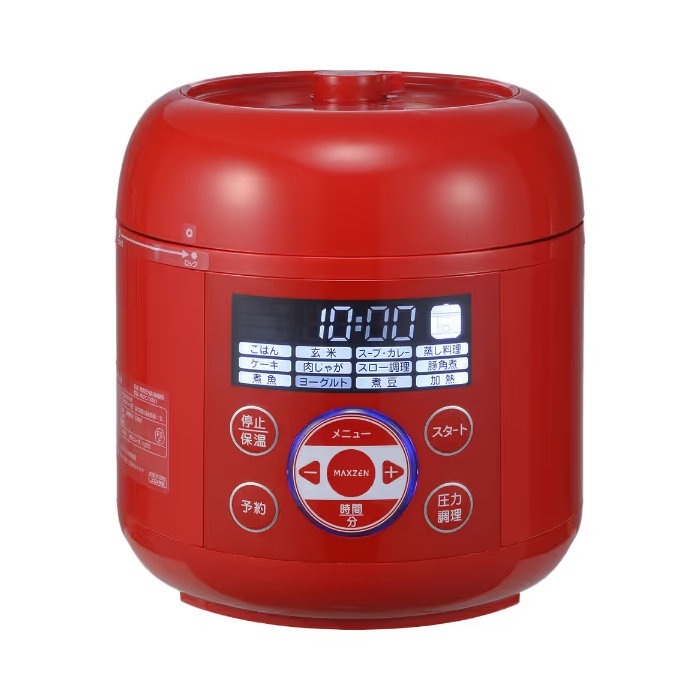 電気圧力鍋 2L 炊飯器 3合 MEPC-TX301-RD レッド