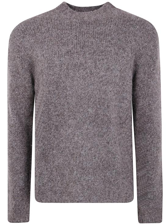 EMPORIO ARMANI Men Sweater EM003514 AF19546 O7002 MOULINE DUSTY GREEN