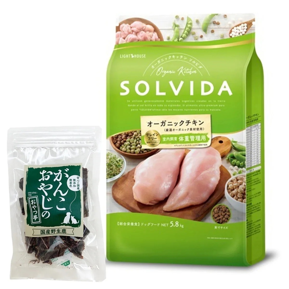 ドッグフード グレインフリー チキン 室内飼育体重管理用 5.8kg【国産鹿肉ジャーキー20g付き】