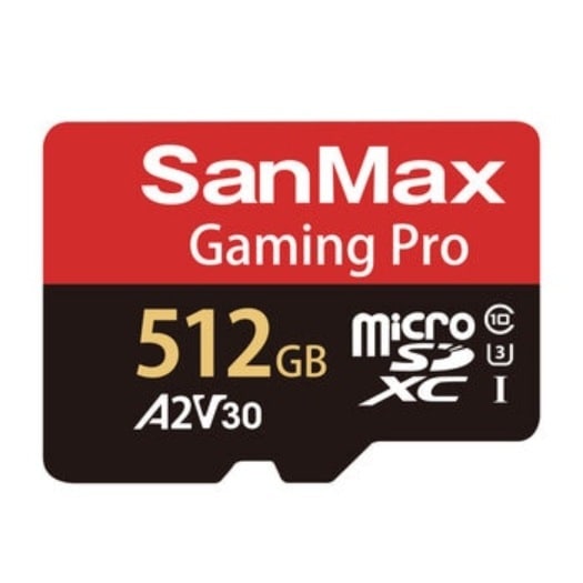 【倉庫直送】　サンマックス MicroSDカード 512GB Gaming Pro