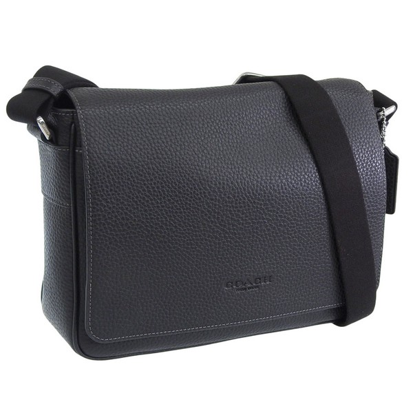 コーチ バッグ メンズ ショルダーバッグ アウトレット レザー ブラック ジャック メッセンジャー バッグ CDX85SVBK COACH