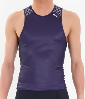2XU MX5482A-OUT/WHT-S ユニセックス トライアスロンウェアリアジップ スリーブレス トップス（OUT/WHT・サイズ：S） MX5482AOUTWHTS 8,280円
