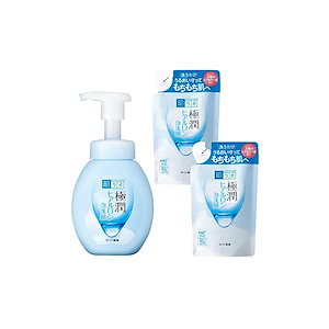 即納 :肌ラボ 極潤ヒアルロン泡洗顔 本体1個+つめかえ2個