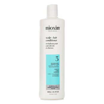 Nioxin デンシティ システム 3 スカルプ セラピー コンディショナー (カラー ヘア, ライト シンニング, カラー セーフ)
