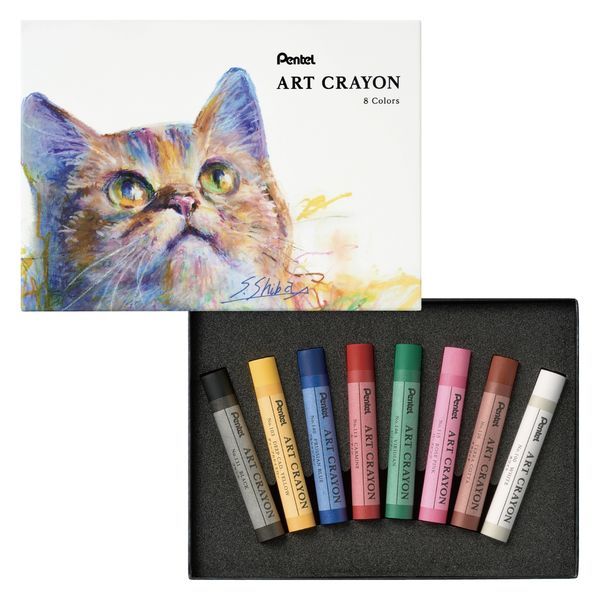 （まとめ買い）アートクレヨン 8色セット 大人のクレヨン 混色 重色 PTAC-8 [x3]