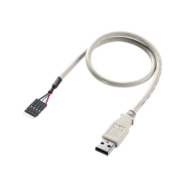 (5個セット) サンワサプライ USBケーブル オス TK-USB1NX5
