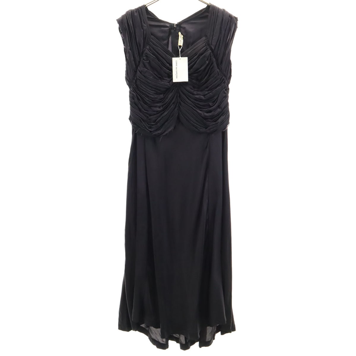 00s 2000年 未使用 日本製 オールド ノースリーブ ワンピース M ブラック レディース 古着