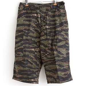 アメリカ軍 BDU クロップドカーゴパンツ ／迷彩服パンツ XLサイズ タイガー レプリカ