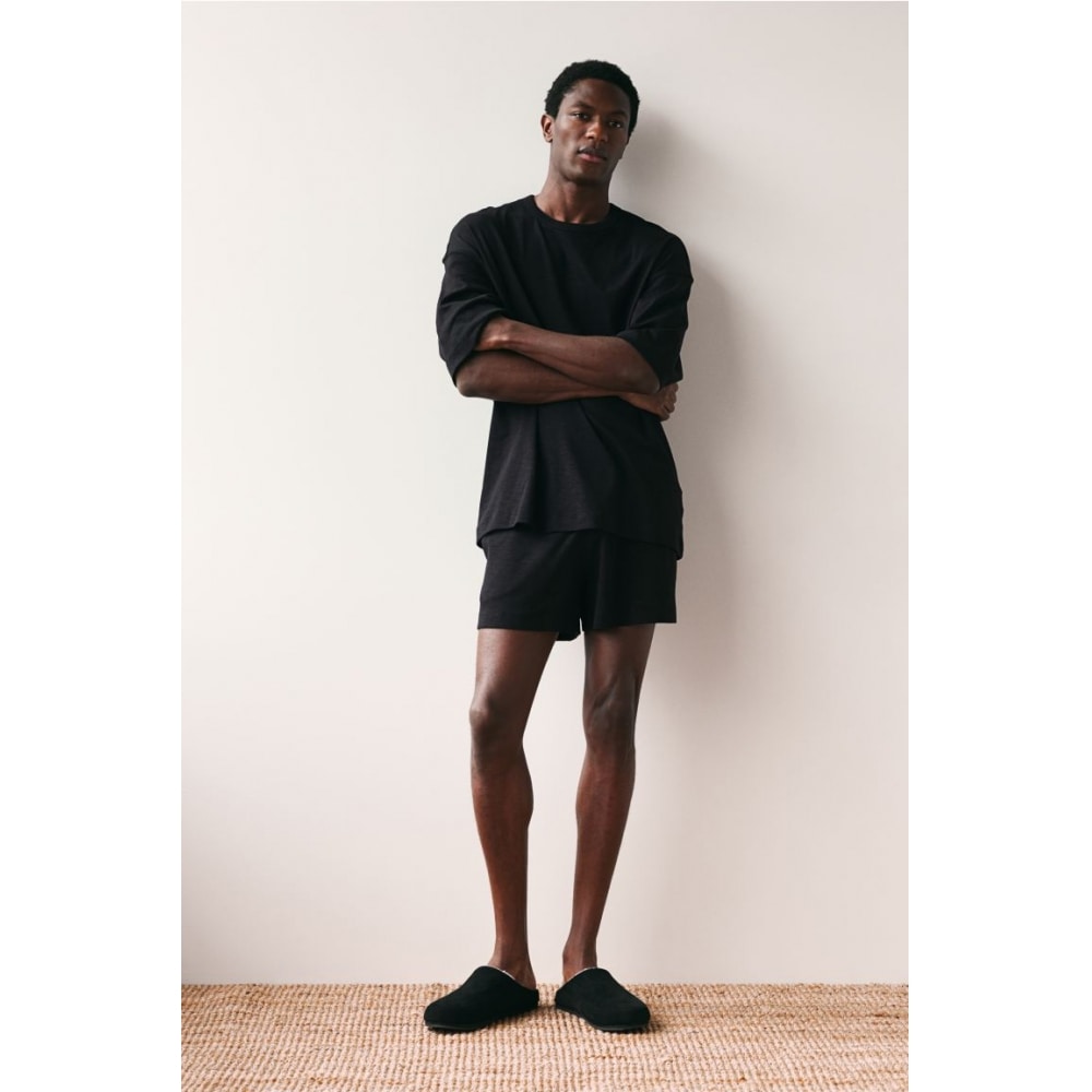 H&M パジャマ T シャツ&ショーツブラック