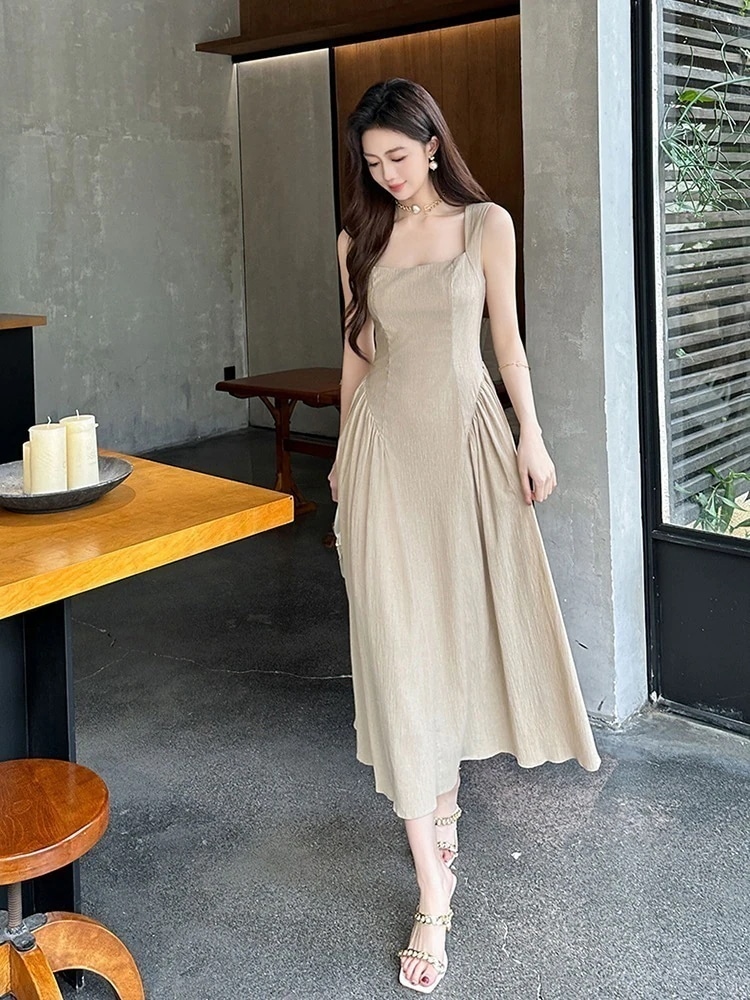【JY.上品】 ノースリーブ ワンピ 夏 大きい裾 ドレス パーティードレス着痩せ 大人 お呼ばれ 同窓会 披露宴 卒業式 結婚式 ウェディング 二次会 成人式