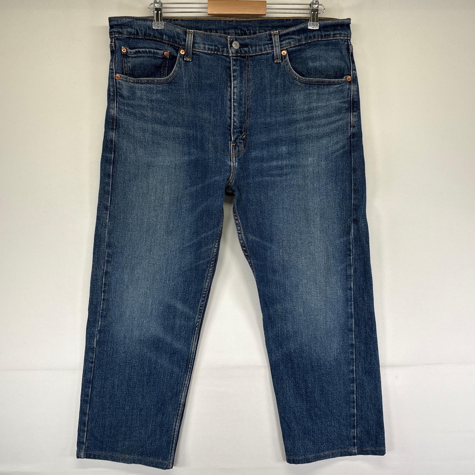 古着 デニムパンツ 505 ストレート ジーパン ジーンズ 5ポケット 大きいサイズ w38 L30 ブルー メンズ