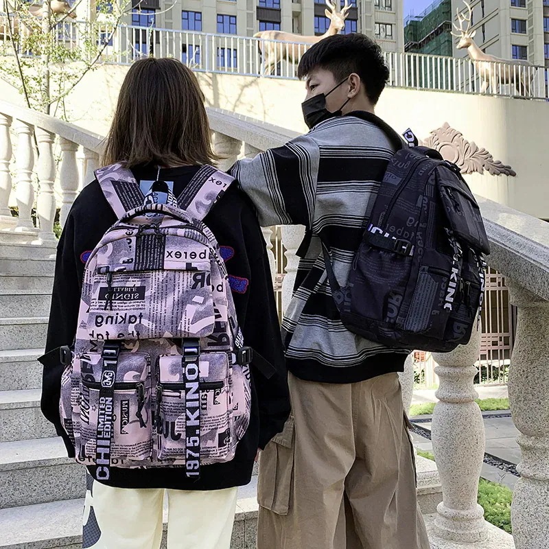 【1つ買うと1つ無料】カジュアルバックパックファッション韓国版大容量メンズとレディースの防水バックパック通勤学生ラン 5,381円