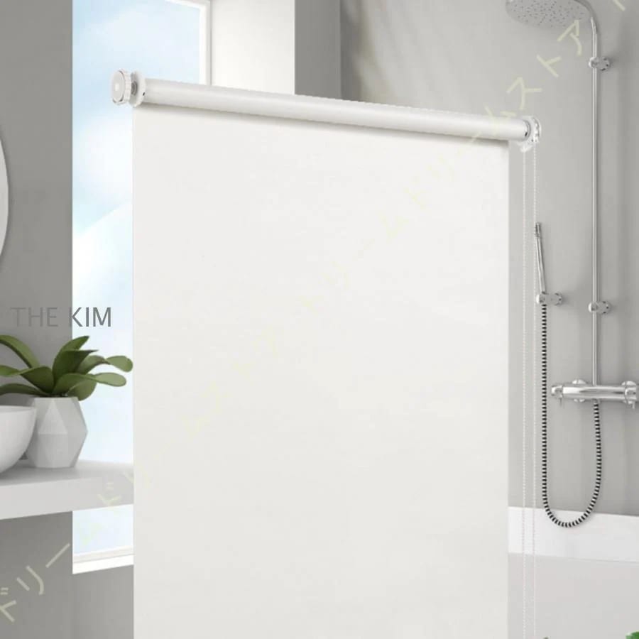 【6月新品＆イベントセール】ロールスクリーン チェーン式 防水 ロールカーテン ローラーブラインド 撥水 おしゃれ 北欧 ポリエステル 遮熱 遮光 ノイズ低減 バスルーム30%OFF安い