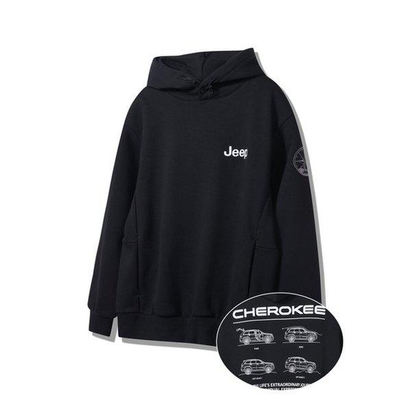 JP1THU013 選企画 ルーズフィットパーカー2024年版 ブラックTシャツ_SC