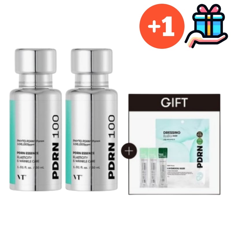 [韓国人気1+1] PDRN エッセンス 100 30ml+30ml 2本セット シワ 弾力 スキンケア 正規品 光彩 活力 生き生き 密着 トーンアップ 簡単 水分 保湿 つぶつぶ 韓国コスメ