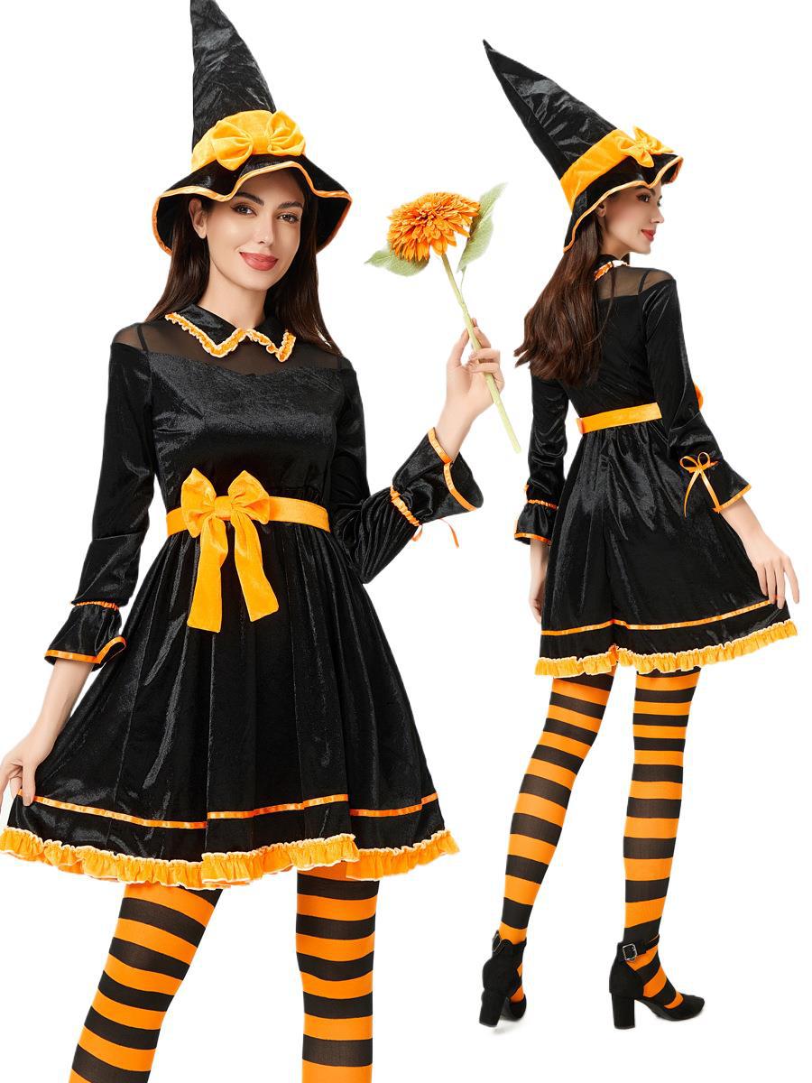 ハロウィンコスチュームカボチャ魔女コスチューム仮装コスパフォーマンスコスチューム魔女面白いドレスヨーロッパとアメリカのドレス 4,895円