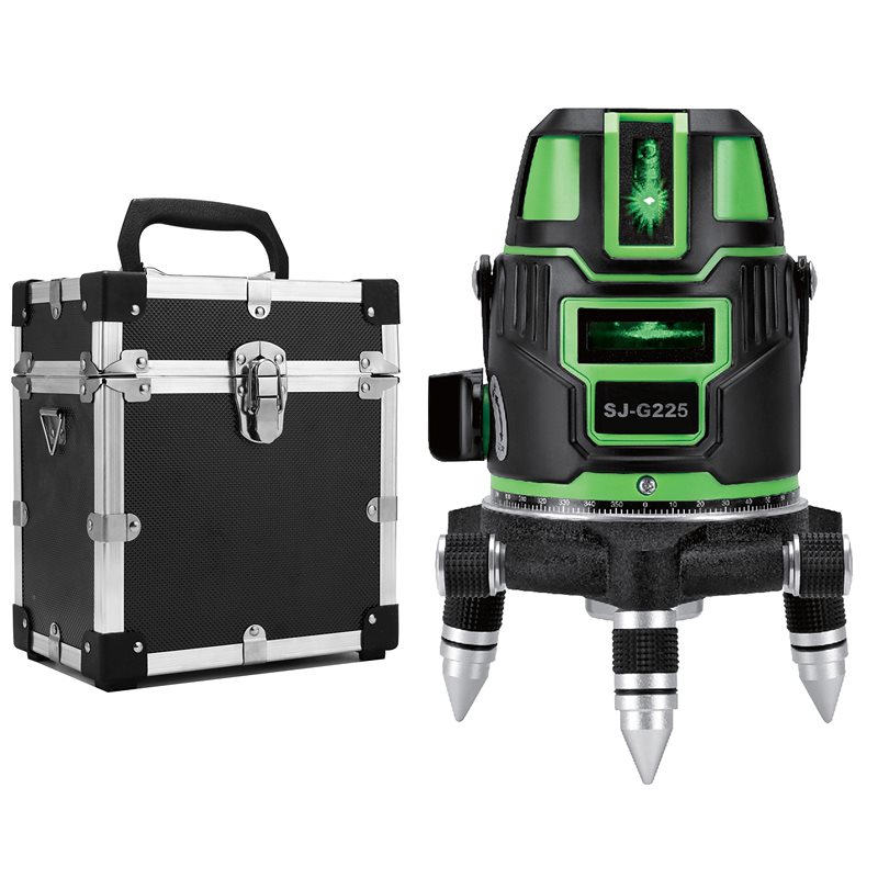 KAPEO 5ライン グリーンレーザー墨出し器 SJ-G225 5線6点 回転レーザー線4方向大矩照射 自動補正機能 高輝度 高精度 レーザー墨出し器/墨出し/墨だし器/墨出し機/墨出機/墨だし機/レ 9,102円