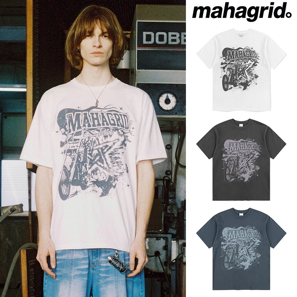 [mahagrid] CHOPPER BIKE TEE