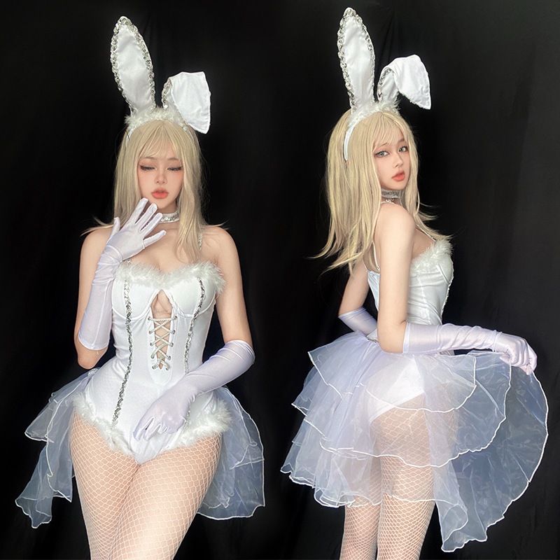 復活のハロウィンコスチュームセクシーなバニーガールスーツナイトクラブバーDSリードダンサーバニーコスチュームクリスマスコスチューム